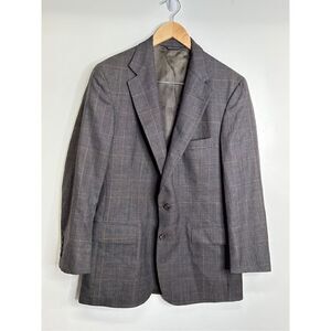 Polo University Club Jacket Mens‎ Plaid Wool Two Button Size 42R